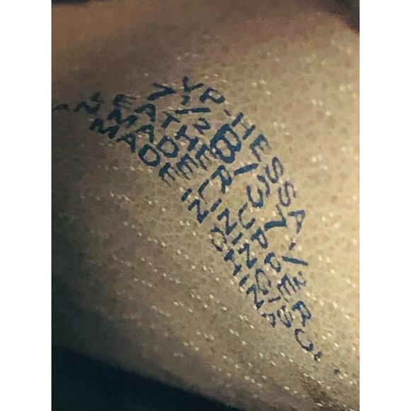 Vince Camuto Ankle Boots Womens 7.5 B Brown Leather Suede VP Hessa Chunky Heel P - Picture 11 of 12